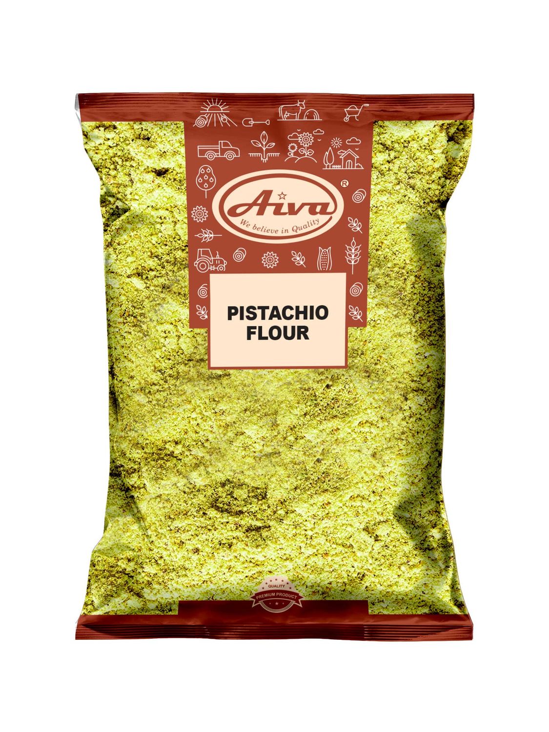 Aiva Pistachio Flour 1 LB (Ground Pistachio)