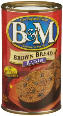 B&amp;M Brown Bread with Raisins, 16-Ounce Cans (Pack of 6)