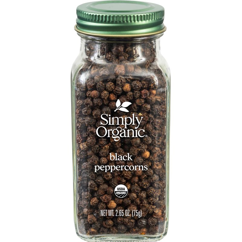 Simply Organic, Black Peppercorns, 2.65 oz