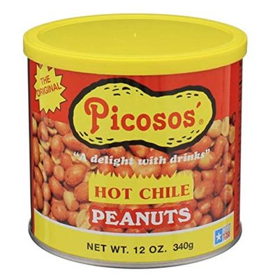 Picosos Hot Chile Peanuts 12oz Can (Pack of 4)