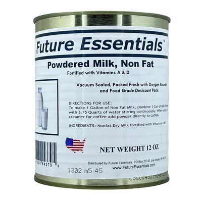 1 Can of Future Essentials Canned Powdered Non Fat Milk