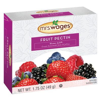 Mrs. Wages Fruit Pectin Home Jell | Easy-To-Use | Fast Results | Homemade Jelly, Jams, or Freezer Jams | 1.75 oz Carton (Value Pack of 12)