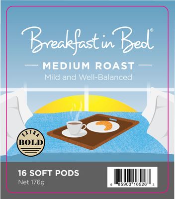 Wolfgang Puck Coffee, Breakfast in Bed Pods, 12 Gram Pods, 16 count