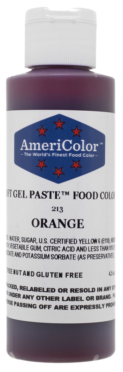 Americolor Soft Gel Paste Food Color, 4.5-Ounce, Orange