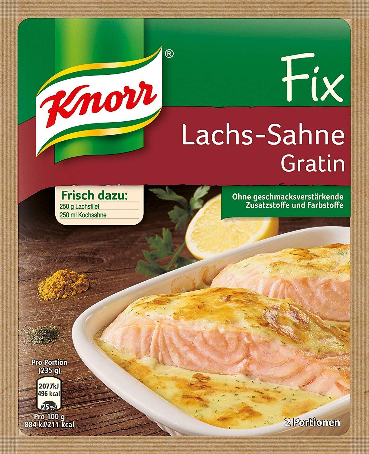 Knorr Fix creamy salmon gratin (Lachs-Sahne Gratin) (Pack of 4)