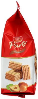 Gastone Lago Party Wafers With Hazelnut Cream Filling 8.82 oz, 250g (Pack of 3)