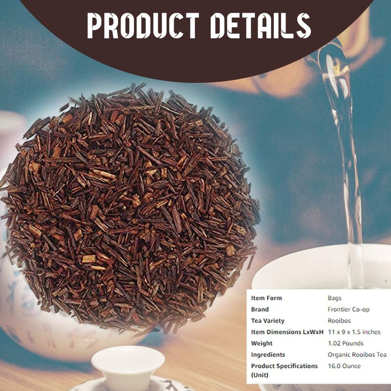 FRONTIER HERB TEA LSE ROOIBOS ORG 16 OZ