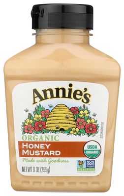 Annie&#39;s Organic Honey Mustard, Gluten Free, 9 oz