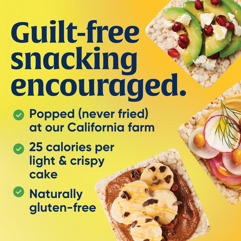 Lundberg Organic Thin Stackers, Red Rice &amp; Quinoa, Salt-Free, Thin Multigrain Rice Cakes, Gluten-Free, Vegan, Healthy Snacks, 6 oz (Pack of 1)