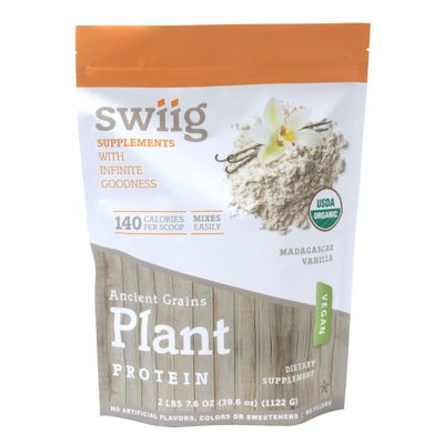 swiig Organic Ancient Grains, Plant Protein (2.7 lb, Vanilla)