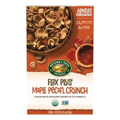 Nature&#39;s Path Organic Flax Plus Maple Pecan Crunch Cereal, 11.5 oz (Pack of 1), Non-GMO