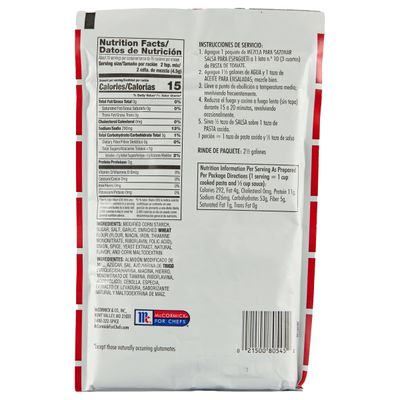 Lawry's Spaghetti Sauce Seasoning Mix, 12 oz - One 12 Ounce Packet of Spaghetti Seasoning Mix for Flavorful Spaghetti or Pizza Sauce, Best for Back-of-House Use