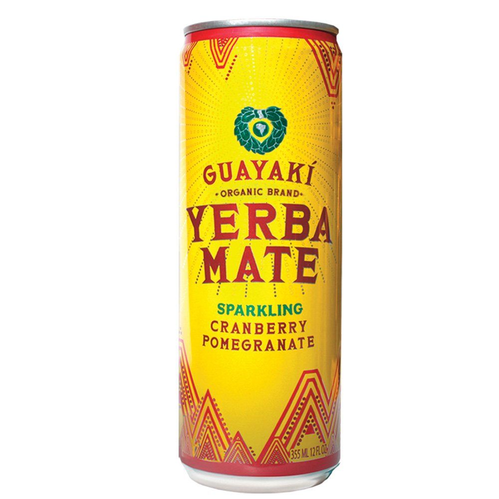 Organic Yerba Mate, Sparkling Cranberry Pomegranate, 12 Ounce (pack Of 12)