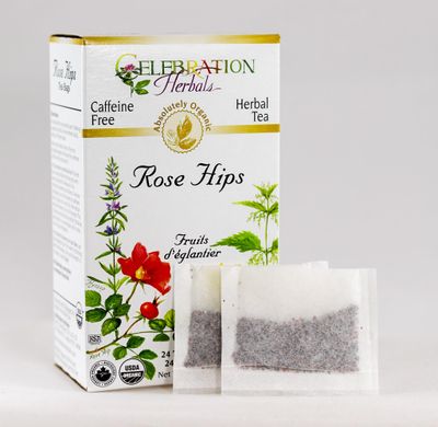 CELEBRATION HERBALS Rose HIPS Tea Organic 24 Bag, 0.02 Pound