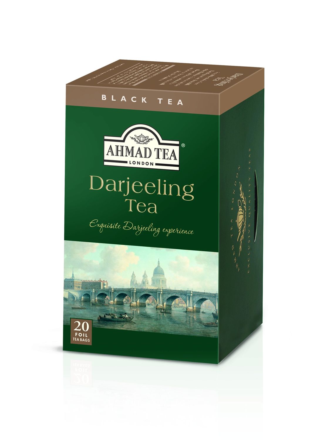 Ahmad Tea Black Tea, Darjeeling Teabags, 20 ct (Pack of 6) - Caffeinated &amp; Sugar-Free