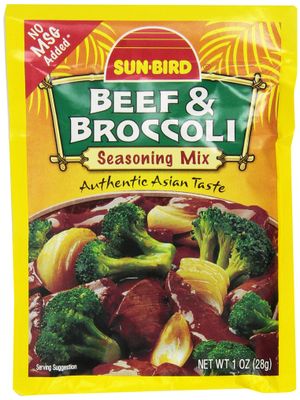 Sun-Bird BEEF &amp; BROCCOLI Asian Seasoning Mix 1oz (10-pack)