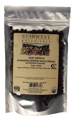 Organic Schisandra Berry Powder - 4 oz