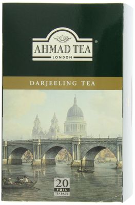 Ahmad Tea Black Tea, Darjeeling Teabags, 20 ct (Pack of 6) - Caffeinated &amp; Sugar-Free