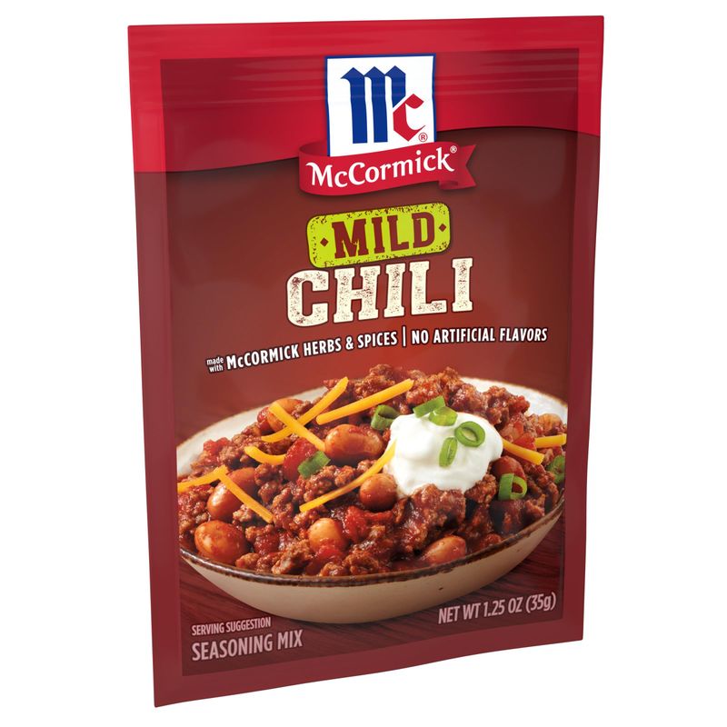 McCormick Chili Seasoning Mix Packet, Mild, 1.25 oz