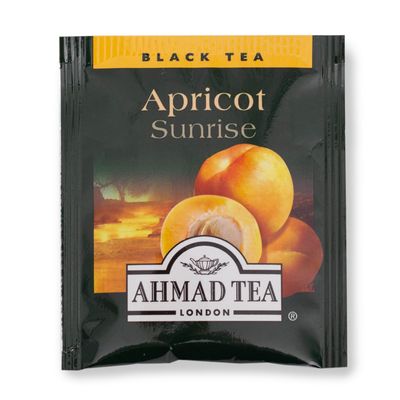 Ahmad Tea Black Tea, Apricot Sunrise Teabags, 20 ct (Pack of 6) - Caffeinated &amp; Sugar-Free