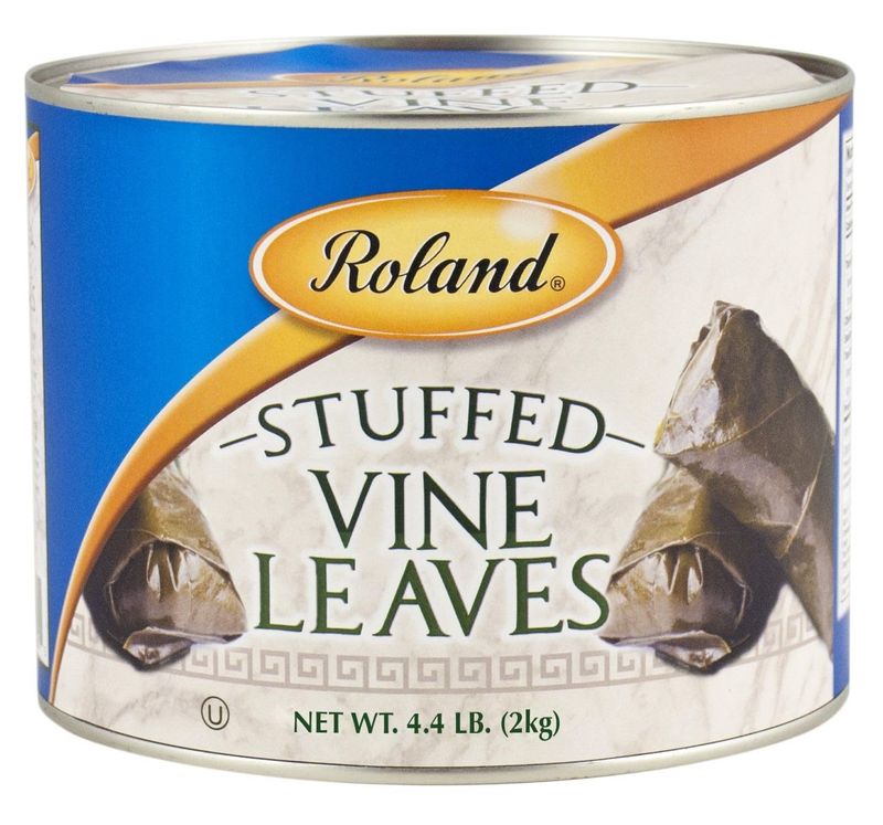 Roland Foods Dolmas, Stuffed Vine Leaves With Rice and Spices, Specialty Imported Food, 4.4 Pound Can, Pack of 2