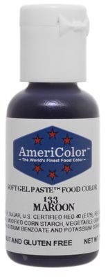 Americolor Soft Gel Paste Food Color, 75-Ounce, Maroon