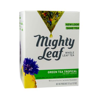 Mighty Leaf, Green tea Tropical, Tea Bags, 15 ct