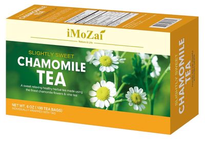 Imozai Chamomile Tea Bags 100 Count Individually Wrapped