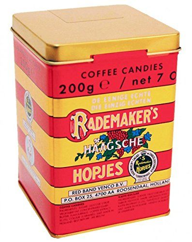 Rademaker Haagsche Koffie Hopjes in Blikje (Dutch Coffee Candy in Tin) (200gram/ 7oz Can)