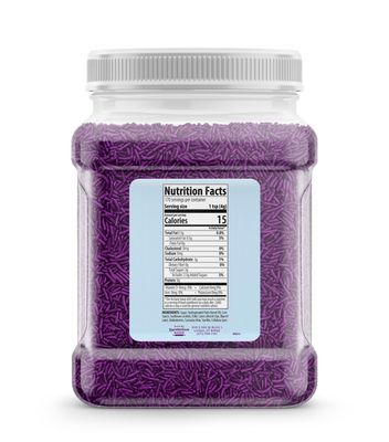 Unpretentious Purple Sprinkles, 4 Cups, Bright &amp; Colorful, Decorative &amp; Fun Topping for Baking