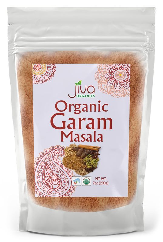 Jiva Organics Organic Garam Masala Powder 7 Ounce - NON-GMO, Salt Free, Premium Indian Spice Blend