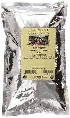 Starwest Botanicals Organic Earl Grey Tea, 1-pound Bag