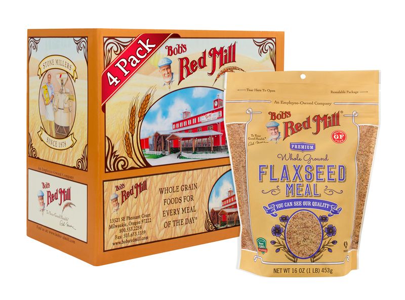 Bob&#39;s Red Mill Flaxseed Meal, 16oz (Pack of 4) - Non GMO, Vegan, Paleo Friendly, Keto Friendly, Kosher