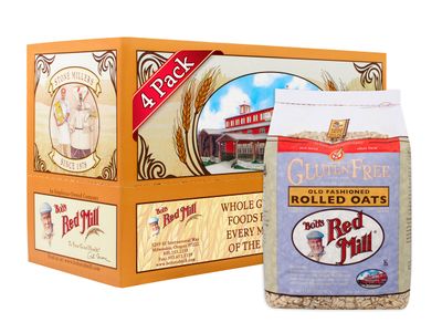 Bob&#39;s Red Mill Gluten Free Old Fashioned Rolled Oats, 32 Ounce (Pack of 4)