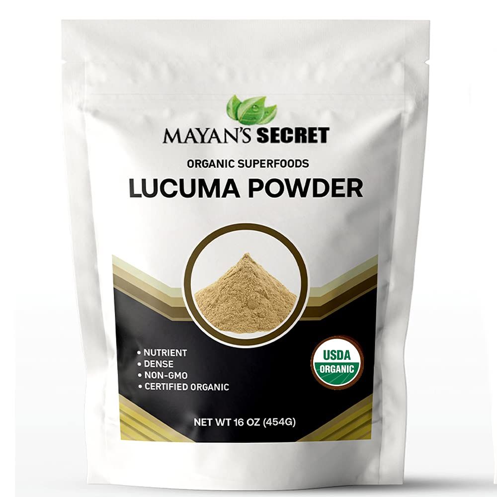 Mayan&#39;s Secret Certified Organic Lucuma Powder, 16 oz/Pack | High in nutrients