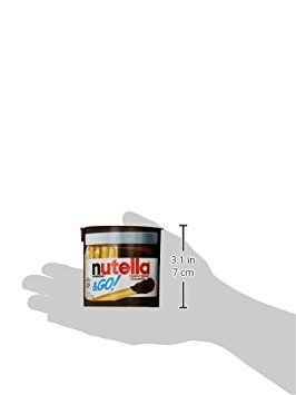 Nutella and Go Snack Packs, Chocolate Hazelnut Spread with Breadsticks, Perfect Bulk Snacks for Kids' Lunch Boxes, 1.8 Ounce, Pack of 48