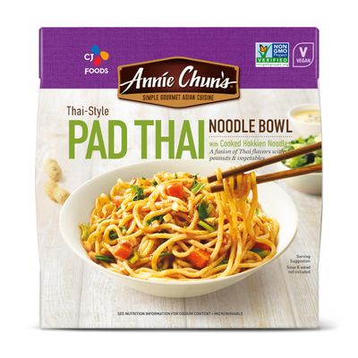 Annie Chun&#39;s Bowl, Noodle, Thai-Style Pad Thai, Vegan, (non GMO), 8.1 Oz 6ct