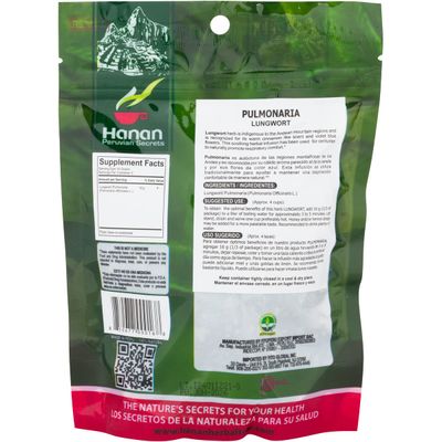 Hanan Lungwort (Pulmonaria) Loose Leaf Tea 1.8 oz (50 g) - Dried Pulmonaria Plant Leaves - Herbal Tea Supplement