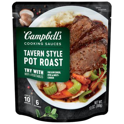 Campbells Cooking Sauces, Tavern Style Pot Roast, 13 Oz Pouch