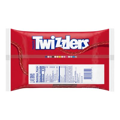 TWIZZLERS Twists Strawberry Flavored Licorice Style, Low Fat Candy Big Bag, 32 oz