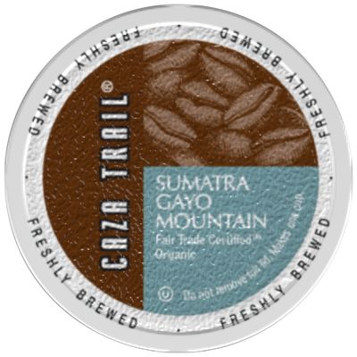 Caza Trail Coffee Organic Sumatra Gayo Mountain, 52 Count(Pack of 1) packaging may vary