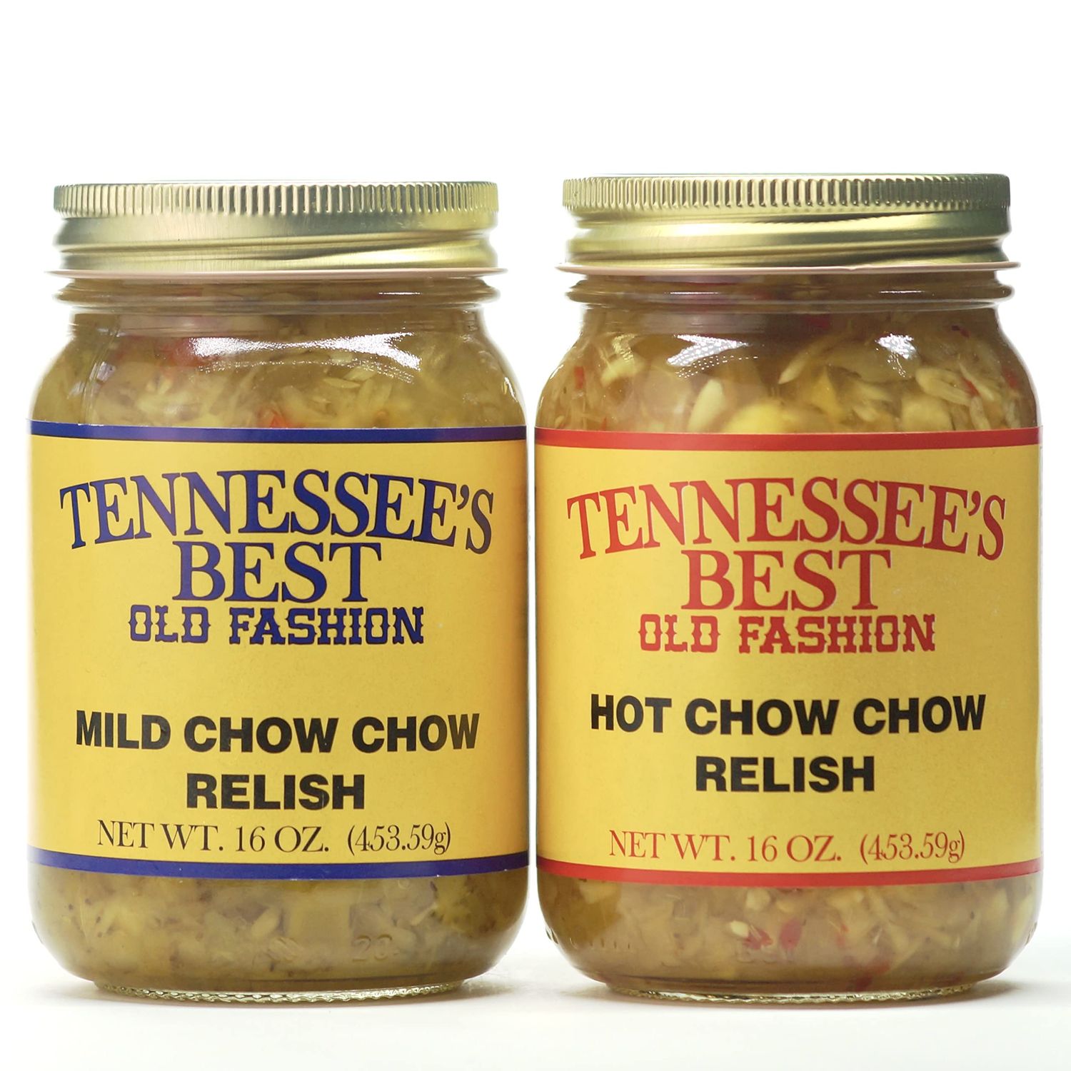 Tennessee&#39;s Best Southern Mild and Hot Chow Chow Relish | Handcrafted and Small Batch Made | Sweet, Spicy, Tangy | A Perfect Match For Your HotDog, Sandwich, and Bean Soup!