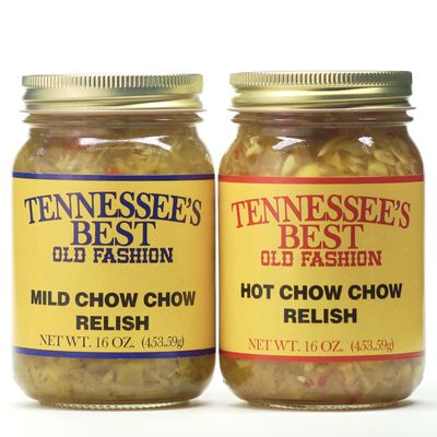 Tennessee&#39;s Best Southern Mild and Hot Chow Chow Relish | Handcrafted and Small Batch Made | Sweet, Spicy, Tangy | A Perfect Match For Your HotDog, Sandwich, and Bean Soup!