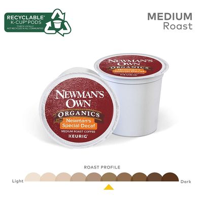 Newman's Own Organics Newman's Special Decaf K-Cup Coffee,72 count
