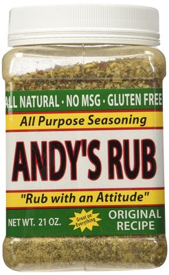 Andy&#39;s Rub, an All Natural Rub with Attitude, 21 oz.