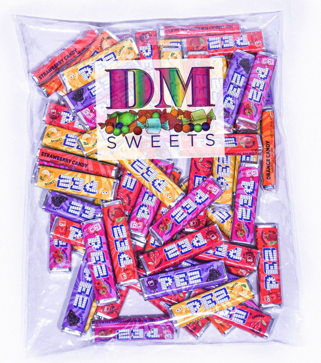 Pez - 1 Pound of Bulk Individually Wrapped Cherry Lemon Grape Orange Raspberry Candy