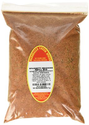 Marshalls Creek Spices Refill Pouch Spaghetti Seasoning, XL, 30 Ounce