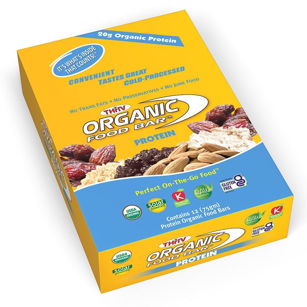 Organic Food Bar Protein - 12 Bars