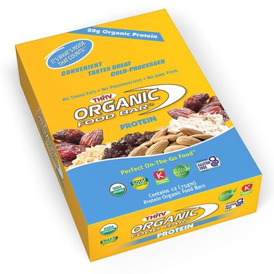 Organic Food Bar Protein - 12 Bars