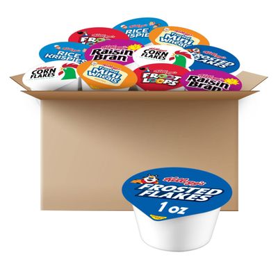 Kellogg&#39;s Breakfast Cereal Cups, Kids Snacks, Family Breakfast, Variety Pack (96 Cups)